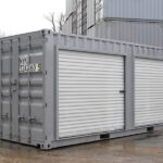 Contentor de armazenamento de 20 pés com 2 portas de enrolar