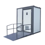 Sanitários móveis adaptados para pessoas com deficiência