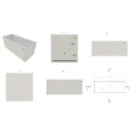 Contentor de armazenamento de 20 pés com porta seccional - Image 13